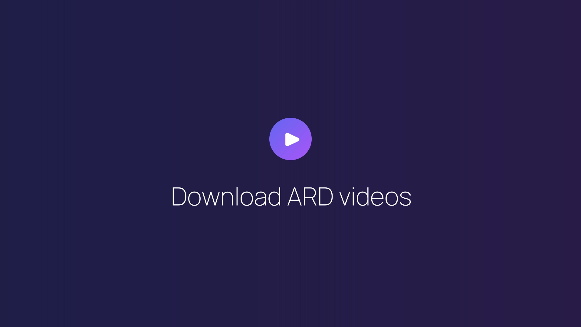 Download ARD videos featured image
