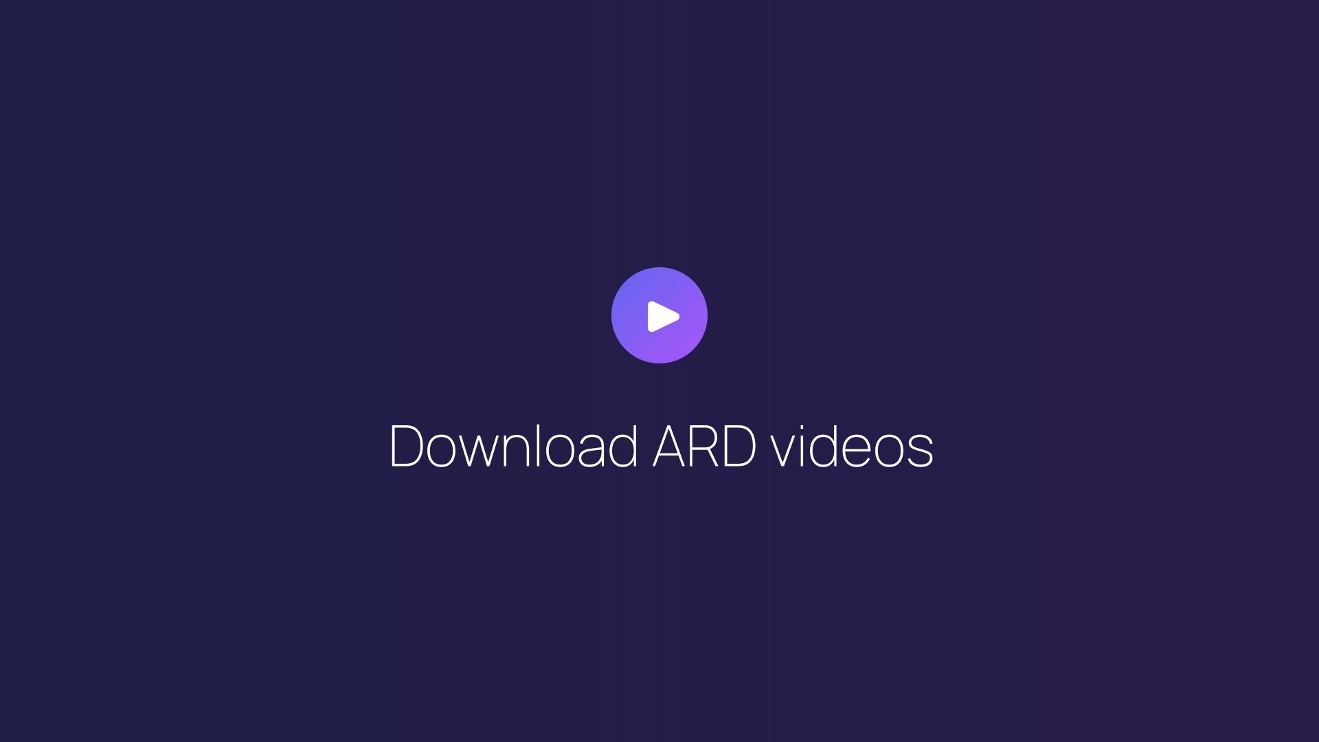 Download ARD videos featured image