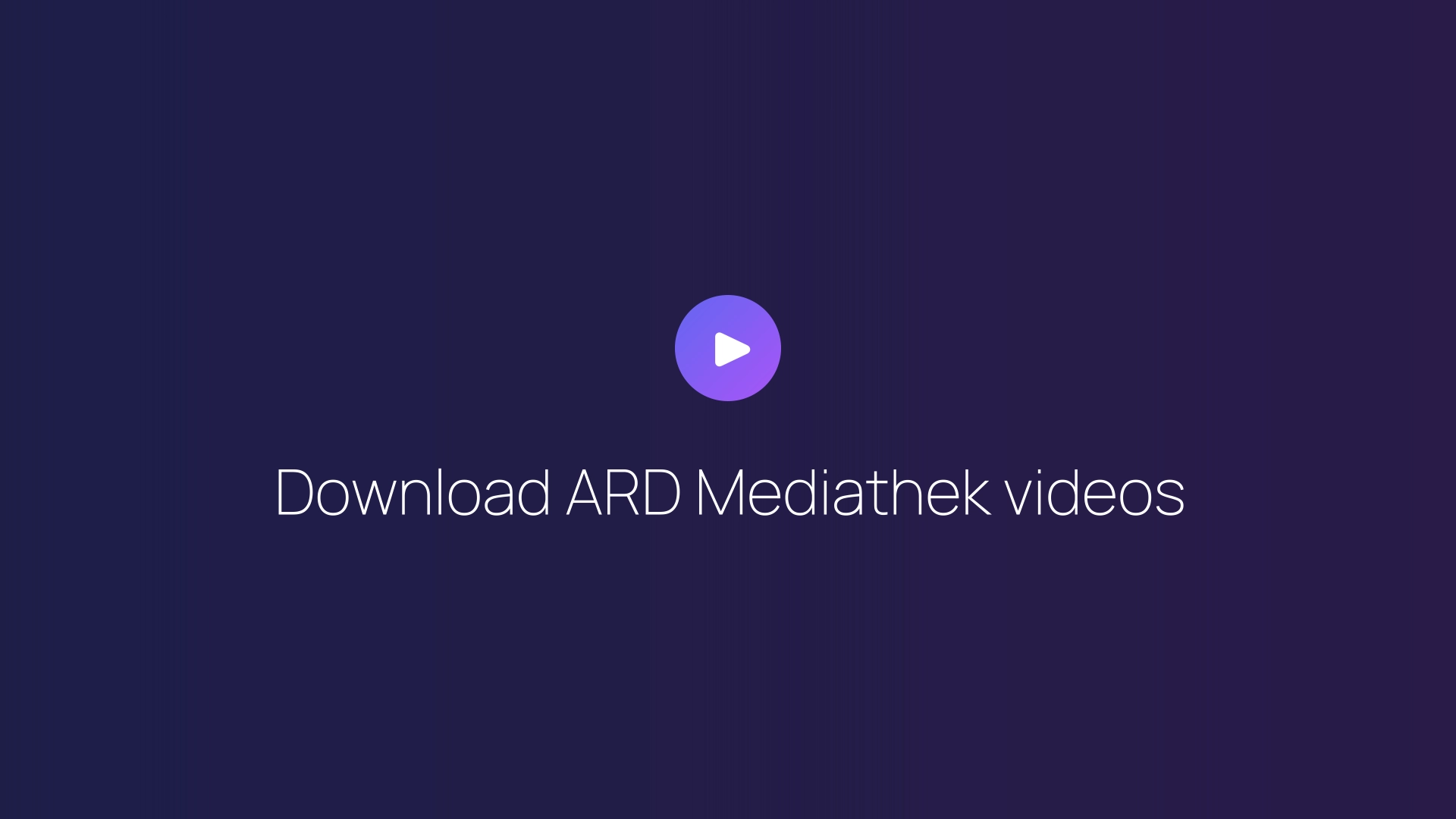 Download ARD Mediathek videos featured image