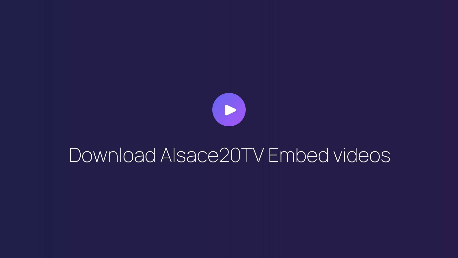 Download Alsace20TV Embed videos featured image