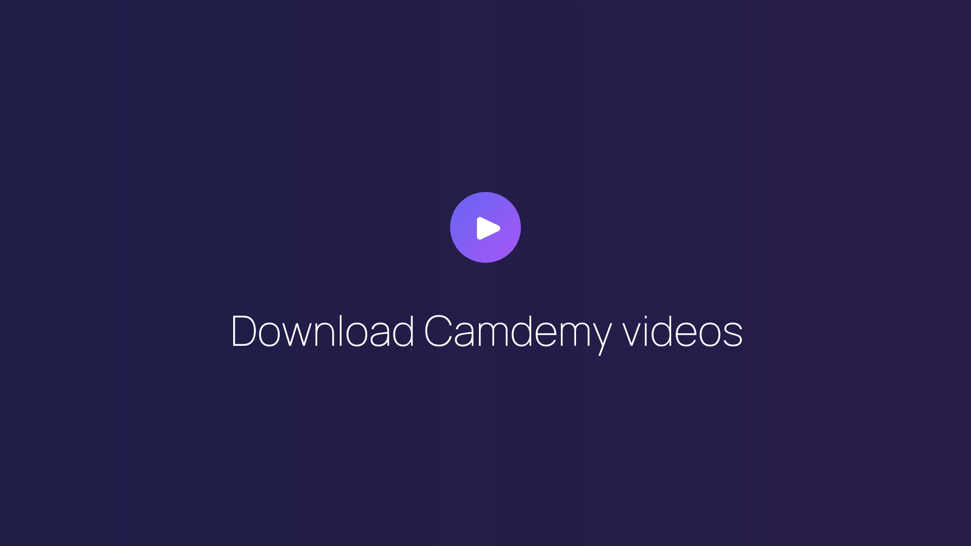 Download Camdemy videos featured image