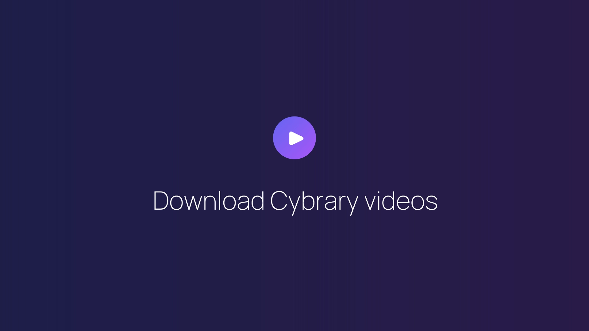 Download Cybrary videos featured image