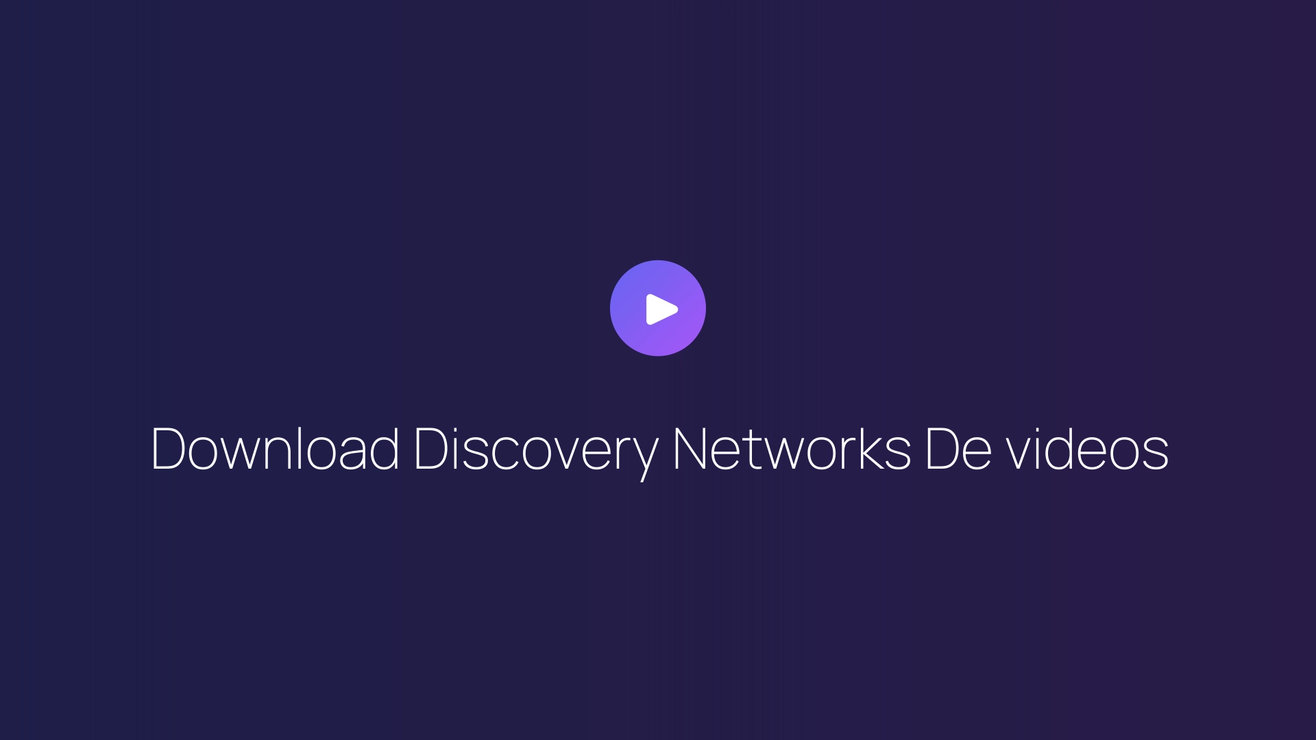 Download Discovery Networks De videos featured image