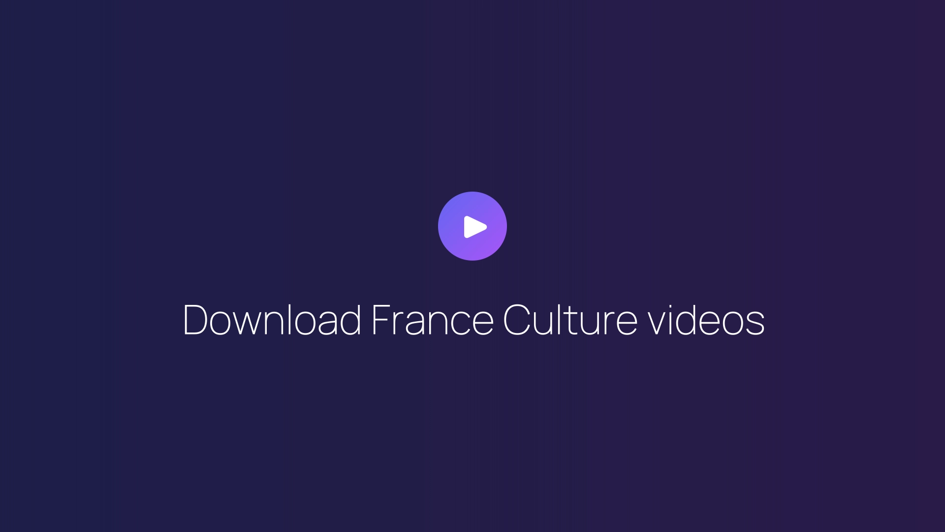 Download France Culture videos featured image