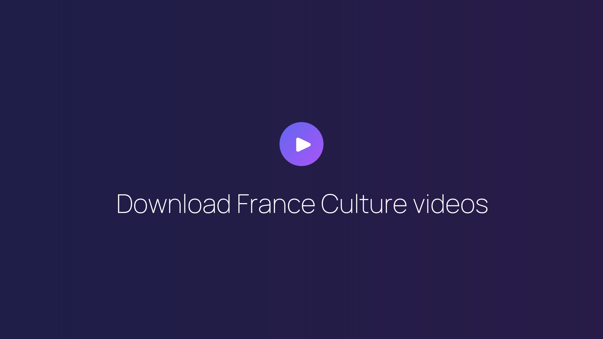Download France Culture videos featured image