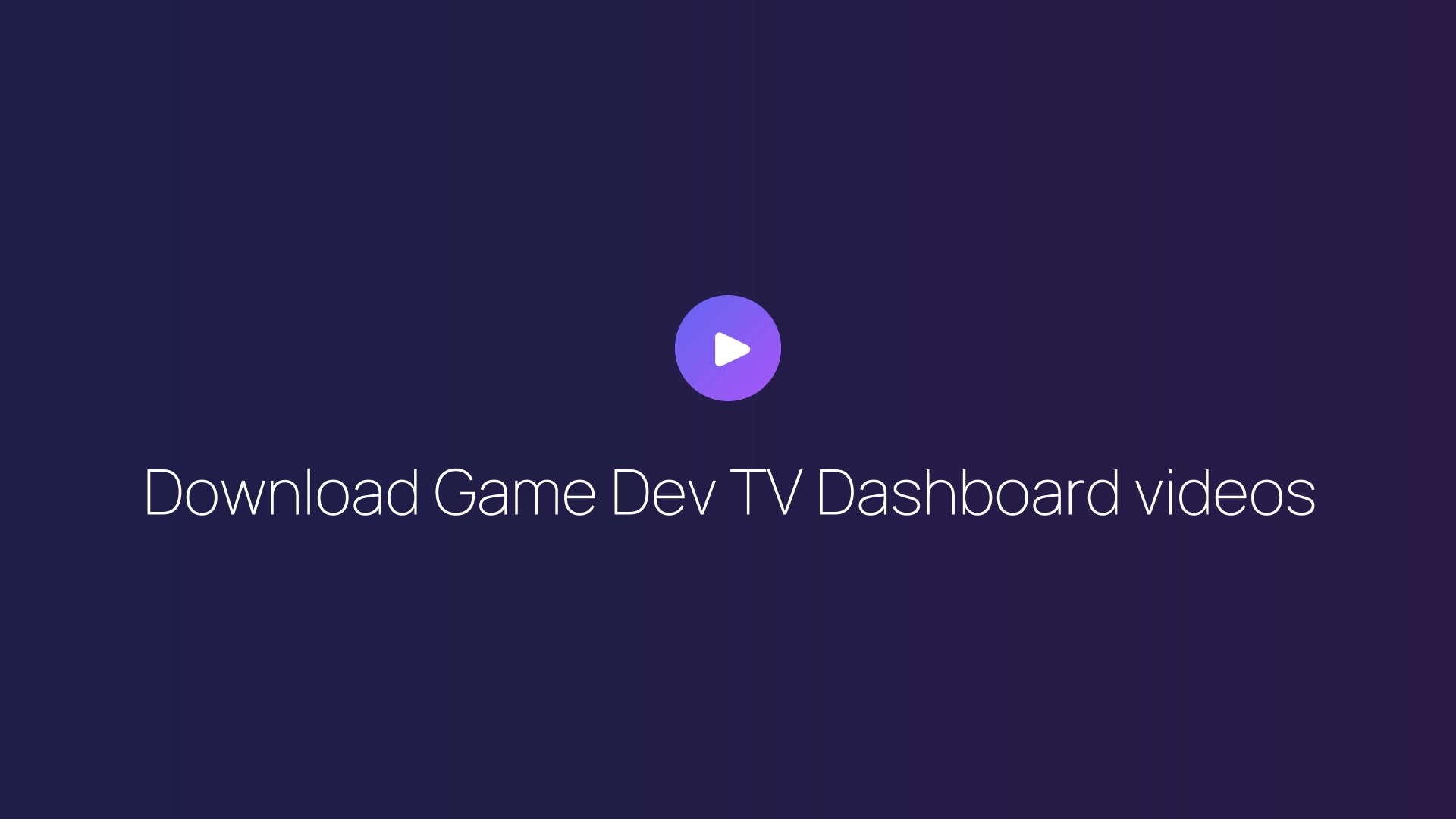 Download Game Dev TV Dashboard videos featured image