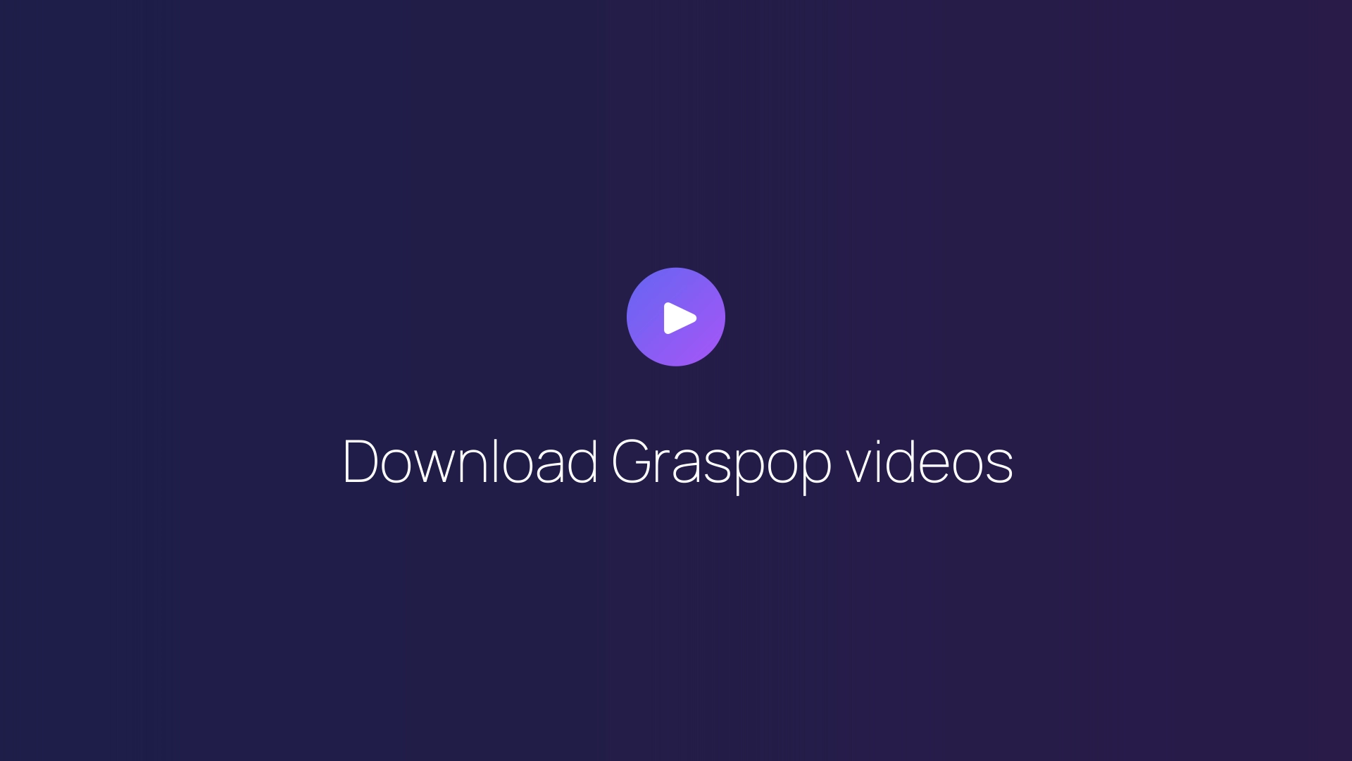 Download Graspop videos featured image