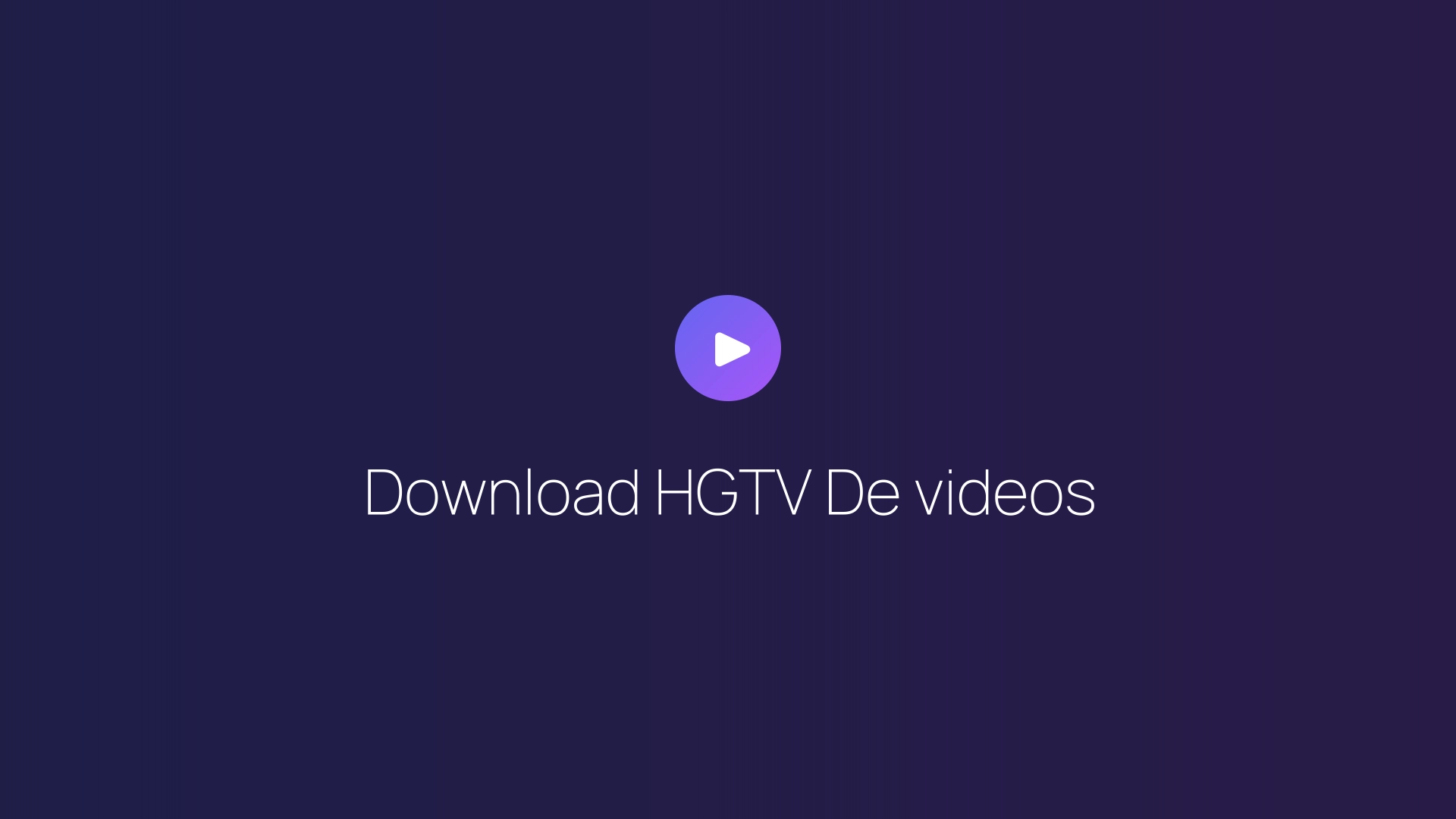 Download HGTV De videos featured image