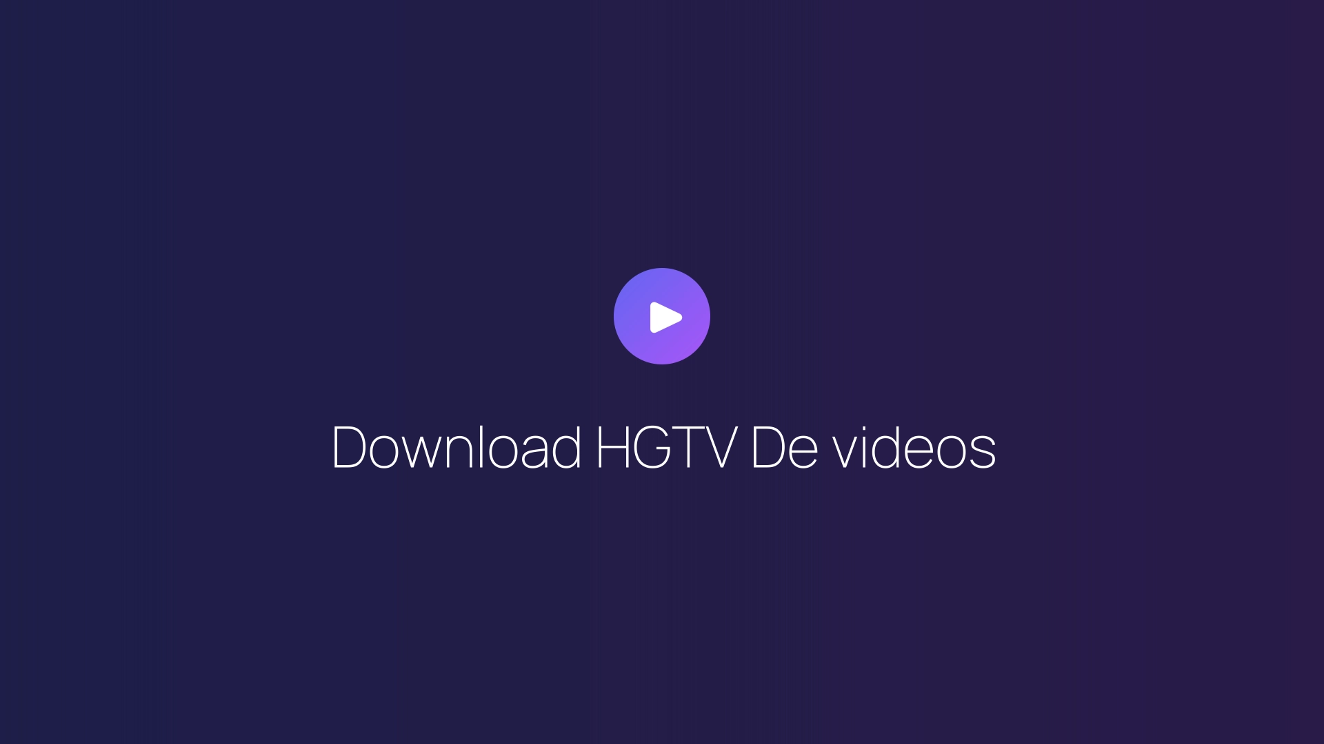 Download HGTV De videos guide