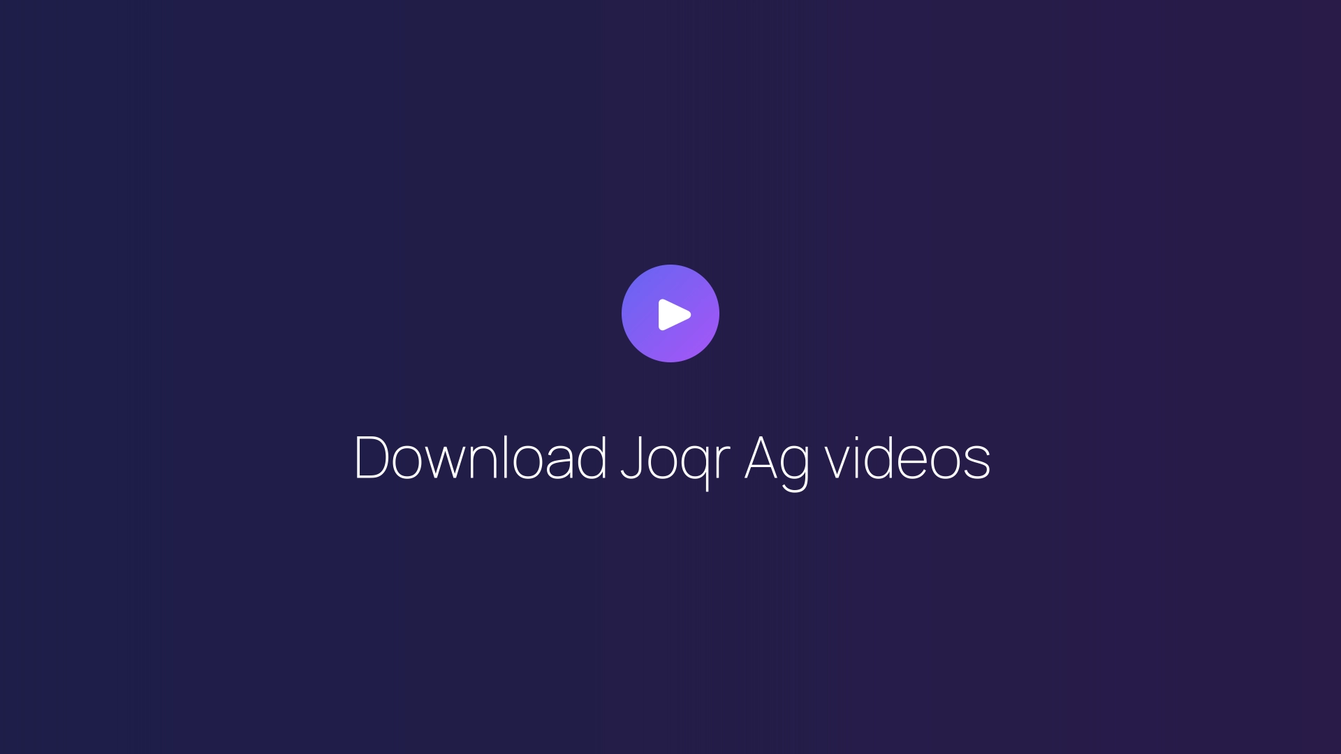 Download Joqr Ag videos featured image