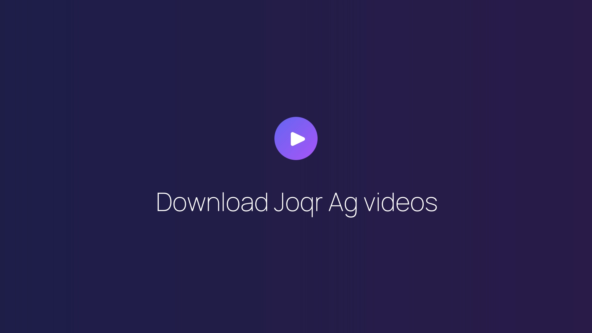 Download Joqr Ag videos featured image
