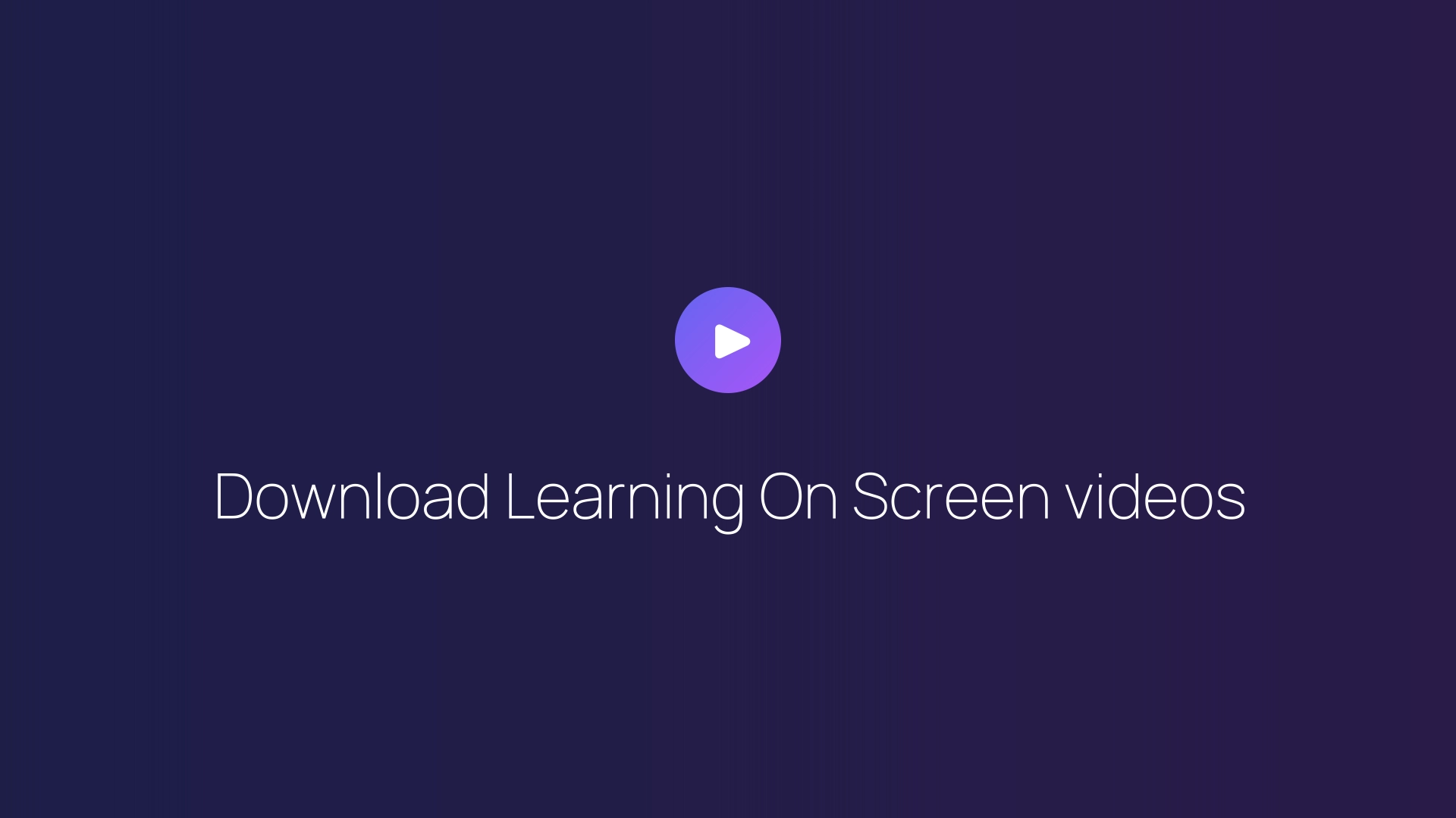 Download Learning On Screen videos featured image