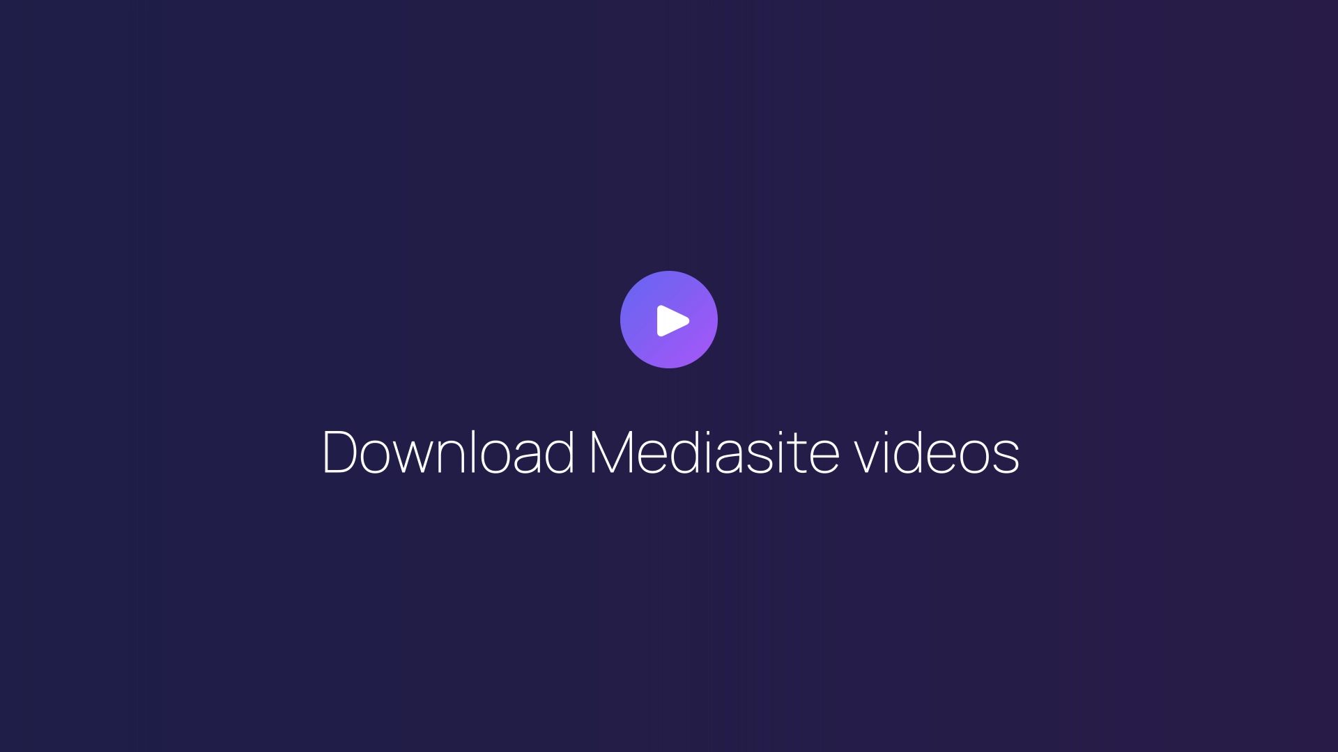 Download Mediasite videos featured image