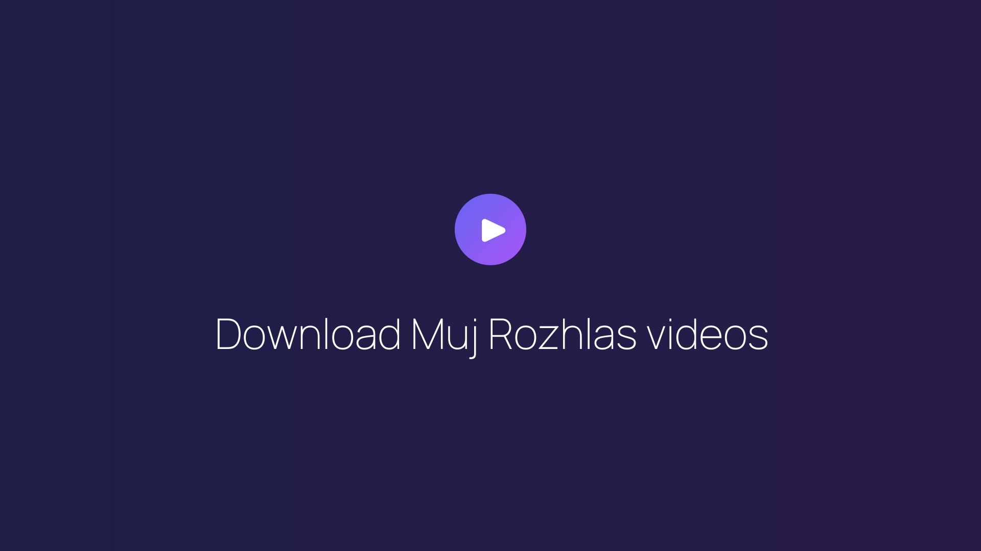 Download Muj Rozhlas videos featured image