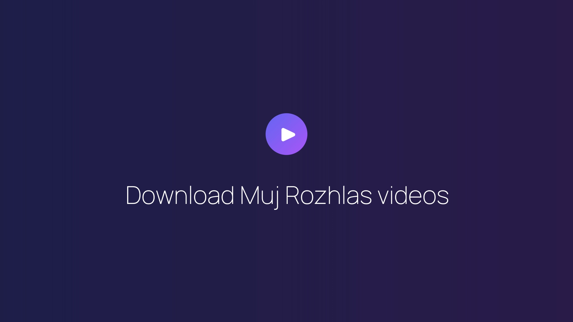 Download Muj Rozhlas videos featured image
