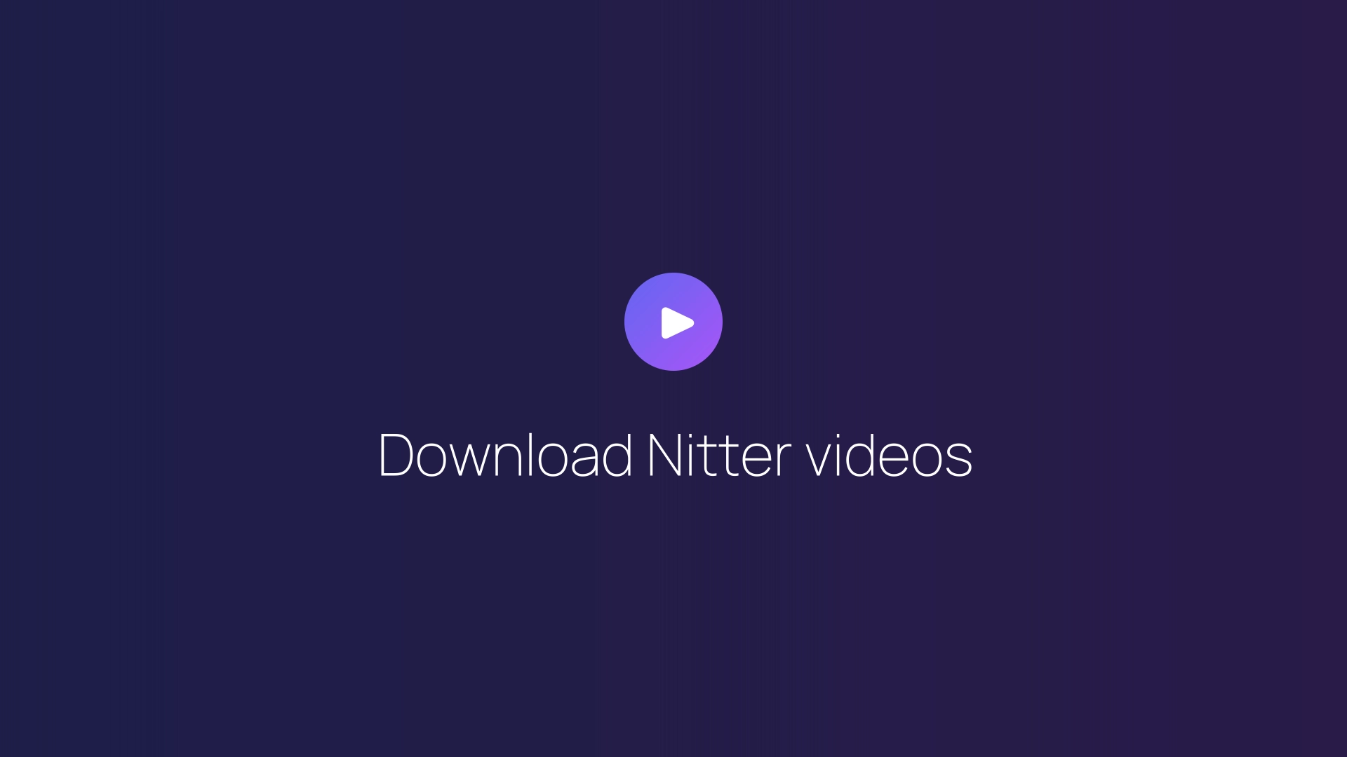 Download Nitter videos featured image
