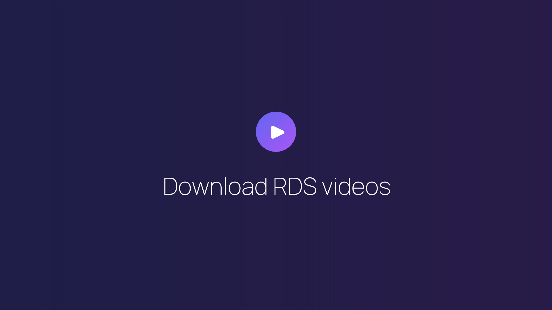 Download RDS videos featured image