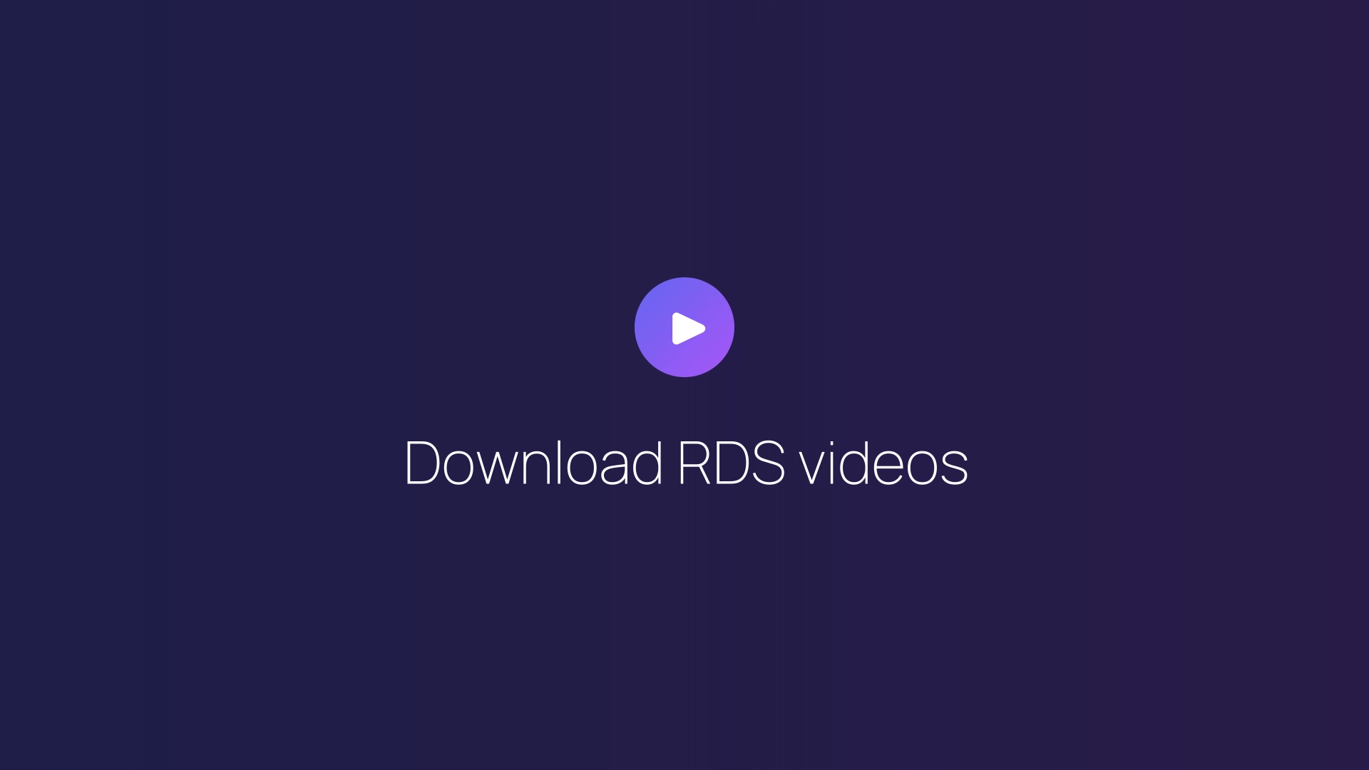 Download RDS videos featured image