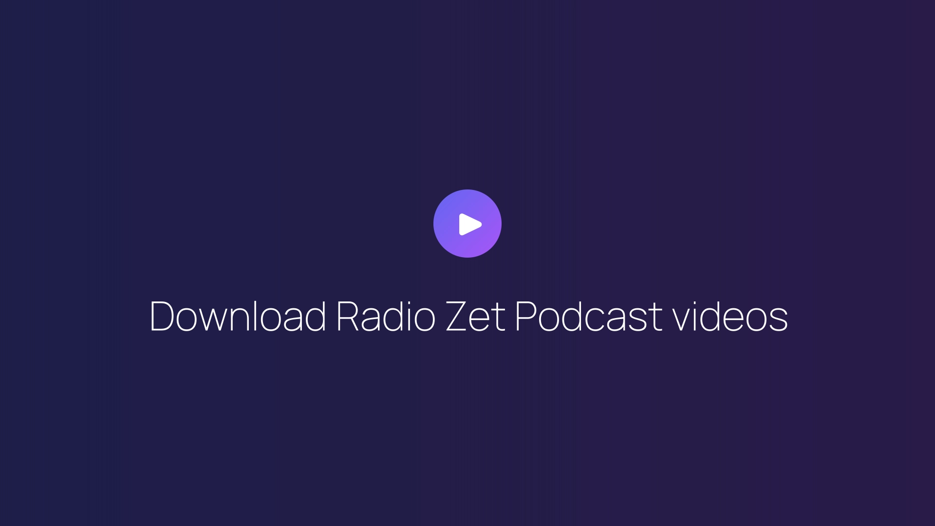 Download Radio Zet Podcast videos featured image