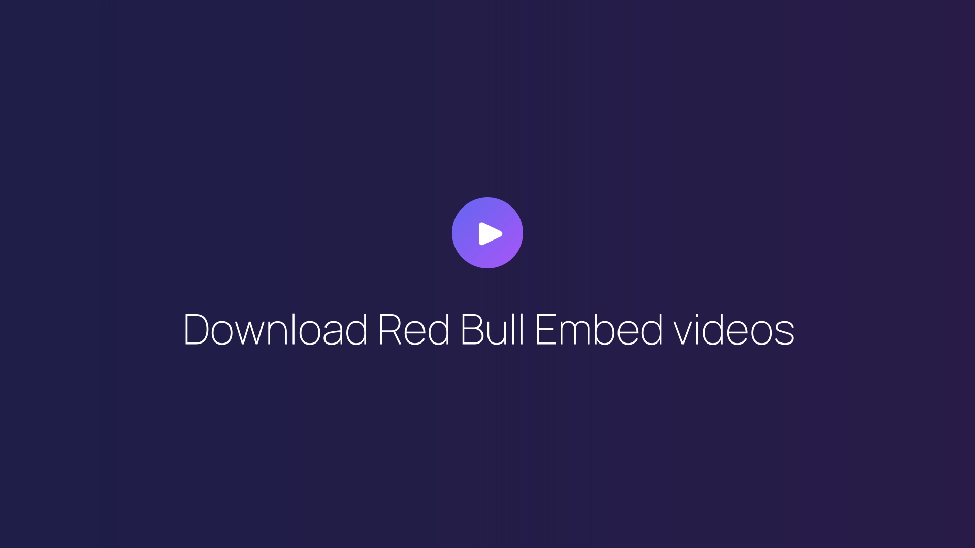 Download Red Bull Embed videos featured image