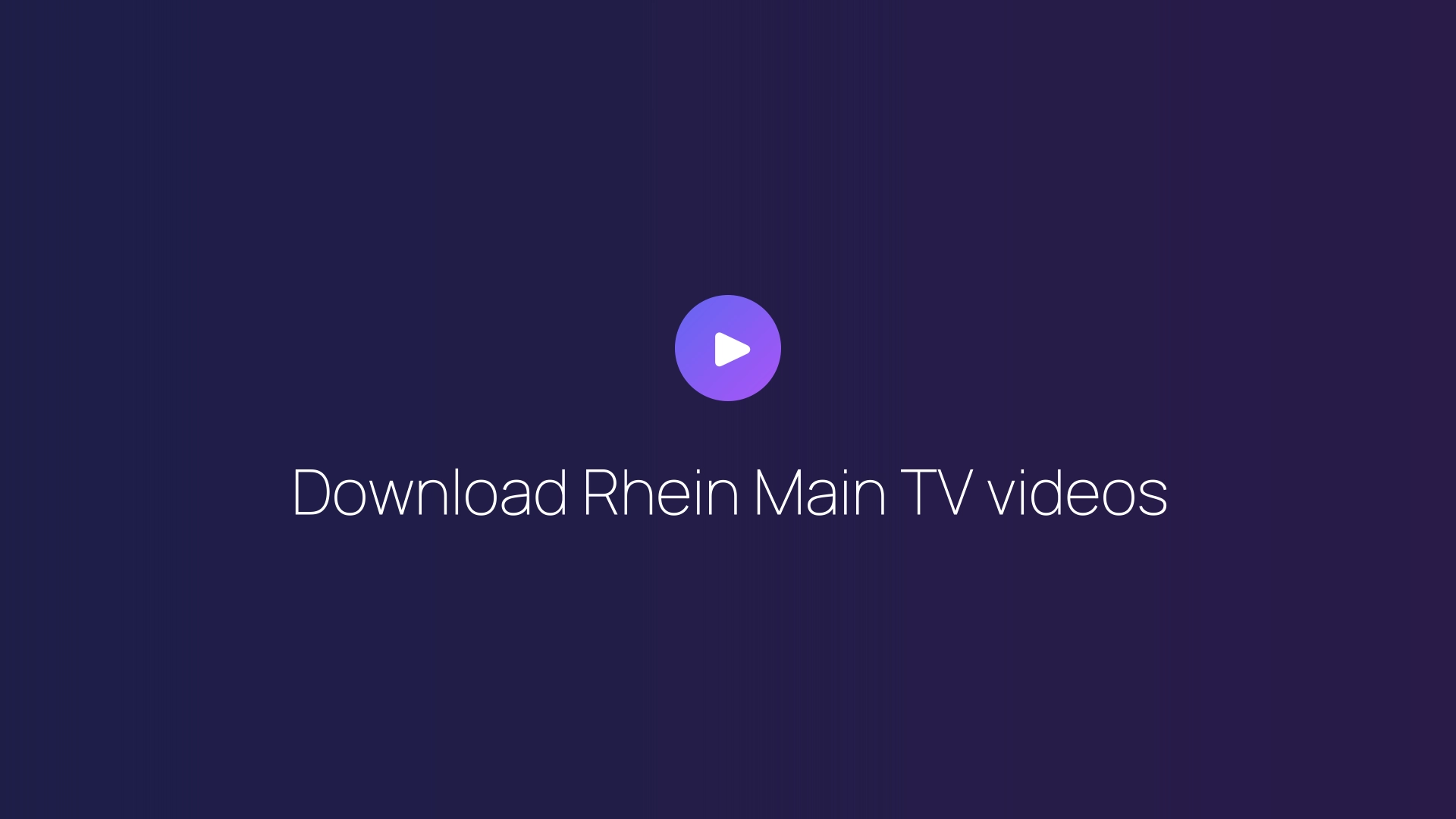 Download Rhein Main TV videos featured image