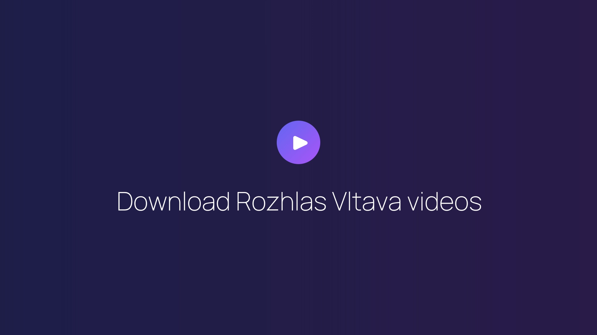 Download Rozhlas Vltava videos featured image