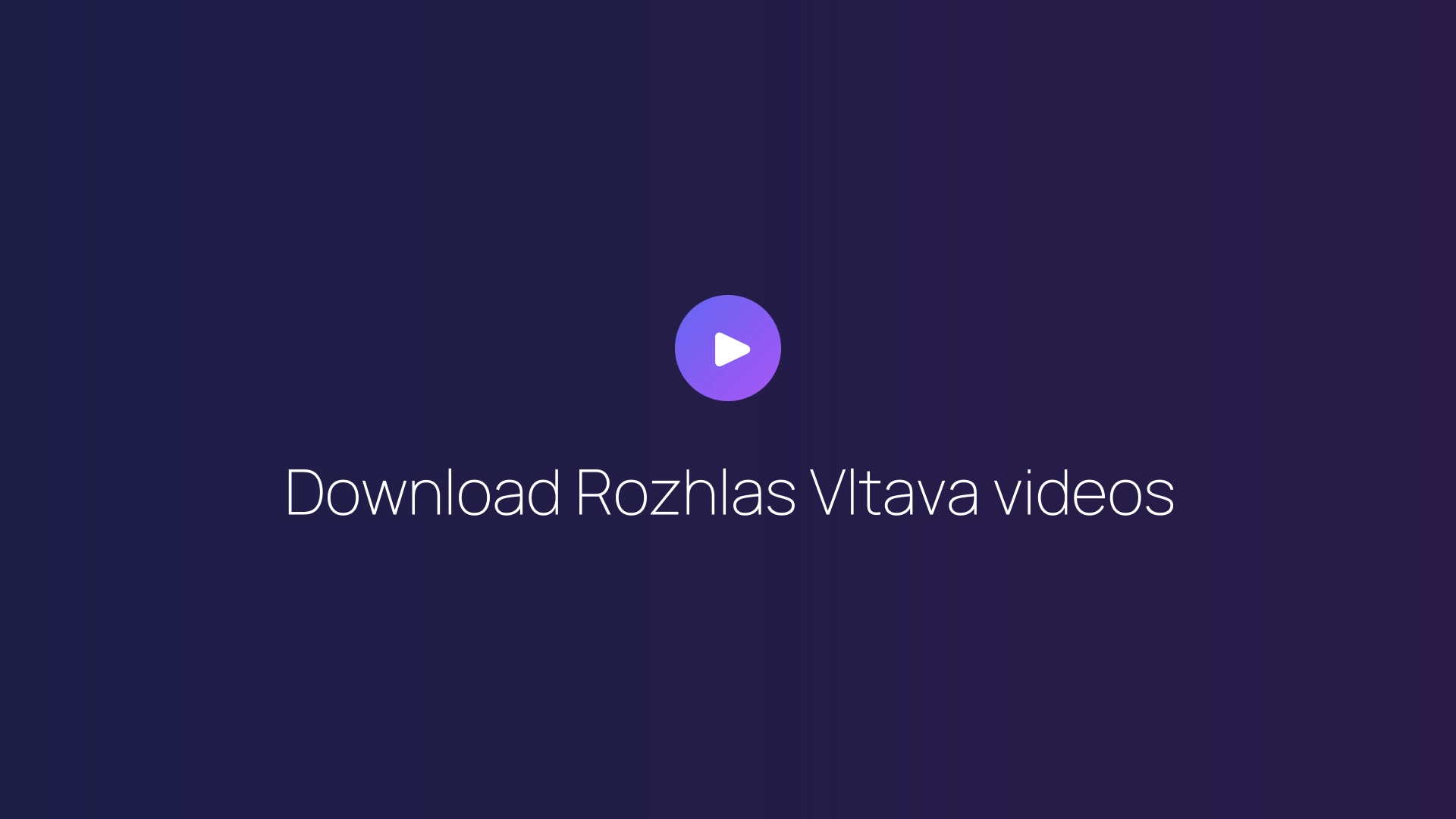 Download Rozhlas Vltava videos featured image