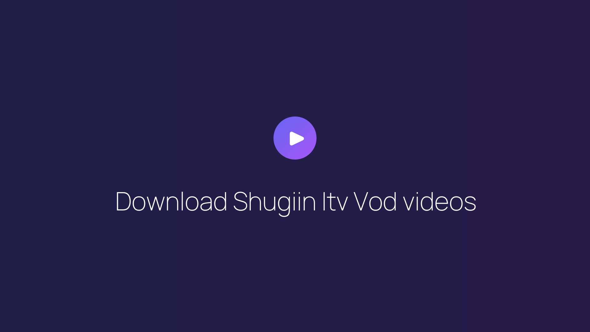 Download Shugiin Itv Vod videos featured image