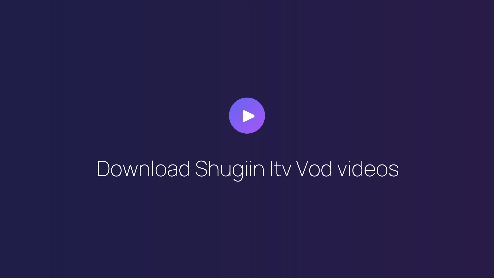 Download Shugiin Itv Vod videos featured image
