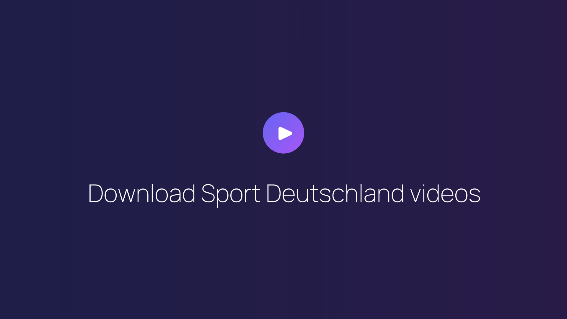 Download Sport Deutschland videos guide