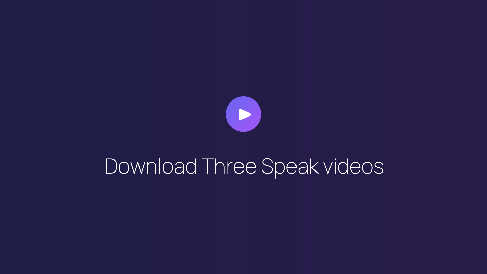 Download Three Speak videos featured image