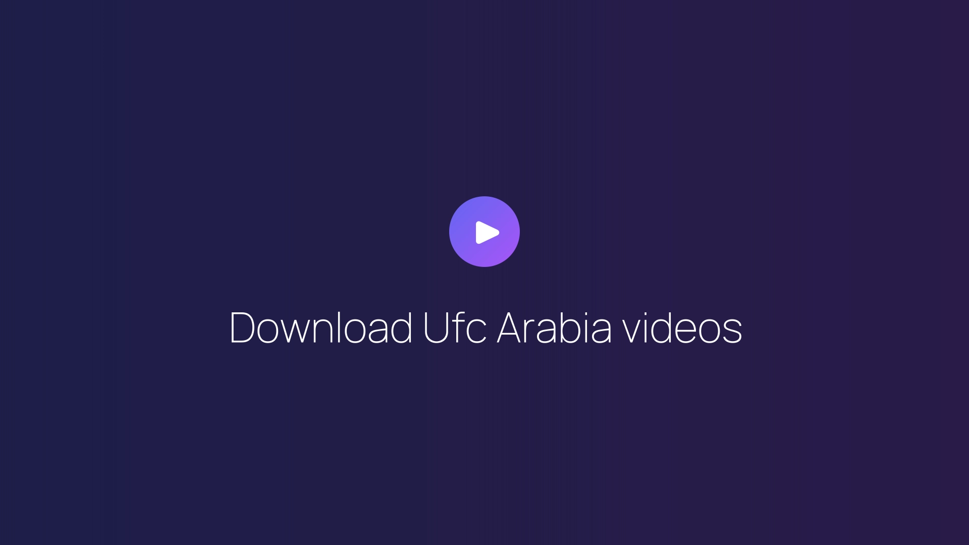 Download Ufc Arabia videos featured image