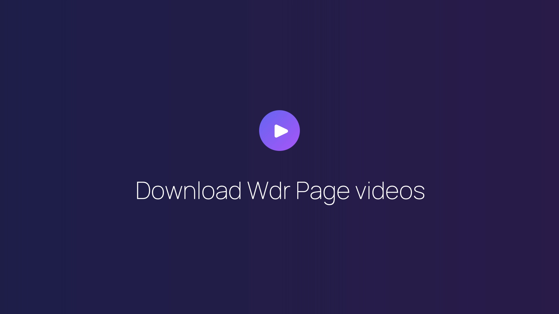Download Wdr Page videos featured image