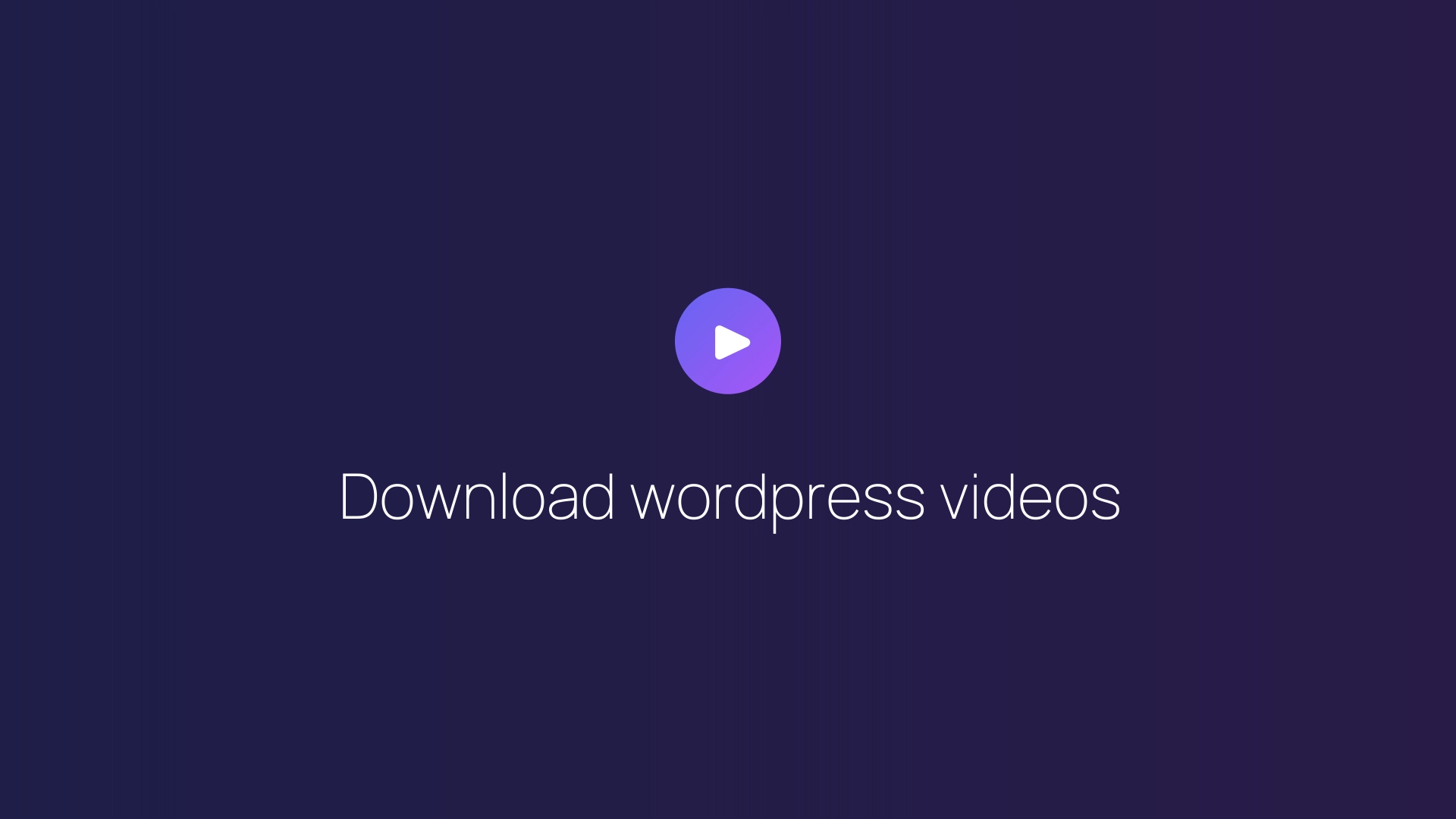 Download wordpress videos featured image